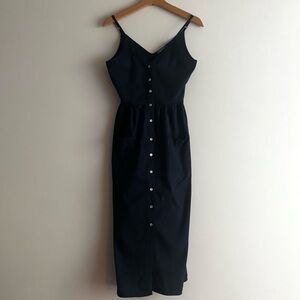 ANGIE Dark Blue 100% Cotton Sundress / XS